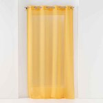 Paris Prix Rideau Voilage à Œillets  Sandra  140x180cm Jaune