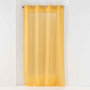 Voir la diapositive 1 : Paris Prix Rideau Voilage à Œillets  Sandra  140x180cm Jaune