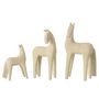 Voir la diapositive 2 : Paris Prix Lot de 3 Statuettes Chevaux  Morris  31cm Beige