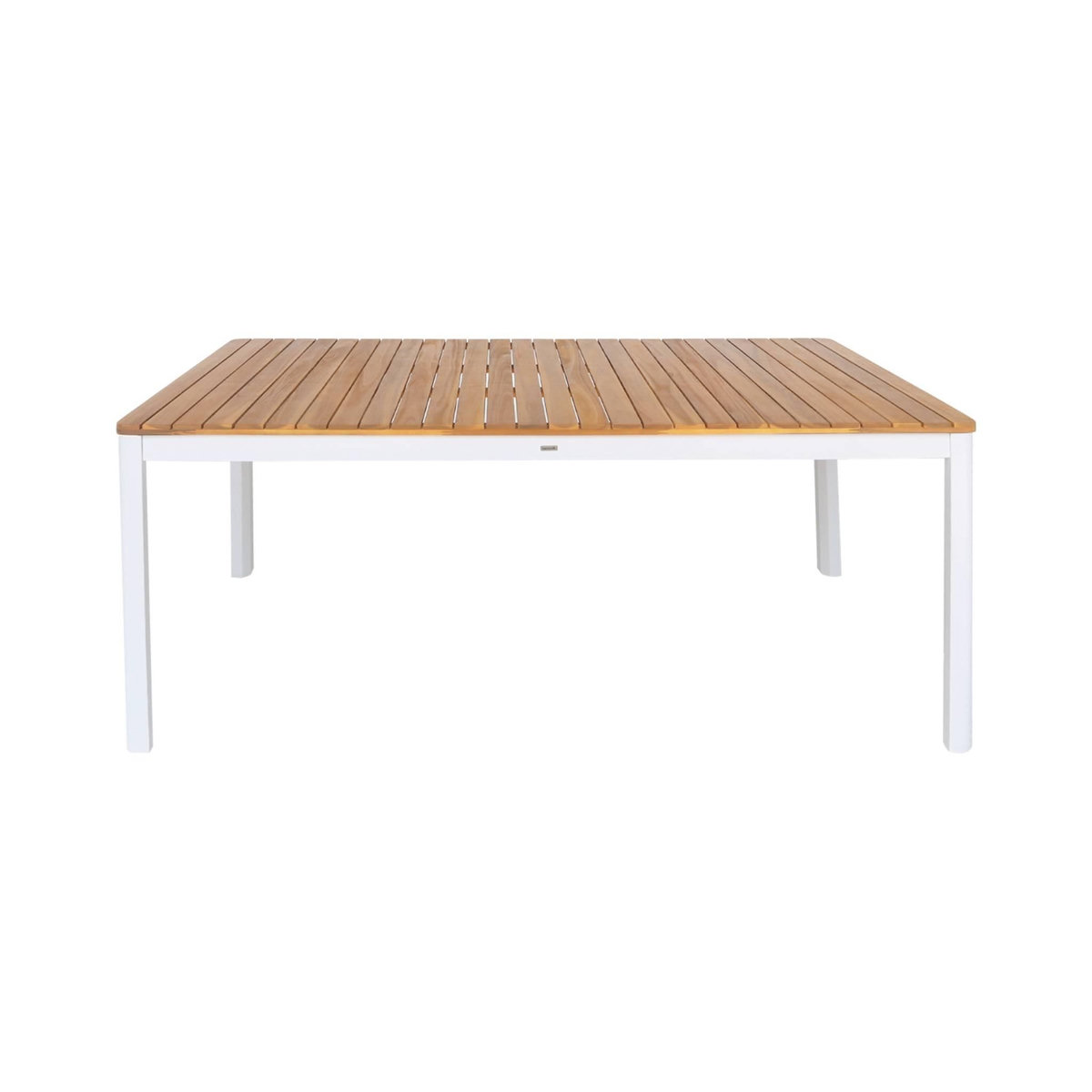 SWEEEK Table de jardin acacia avec coins arrondis, 8 chaises, 160 x 90 x 75 cm