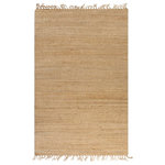 VIDAXL Tapis tisse a la main Jute 120 x 180 cm Naturel