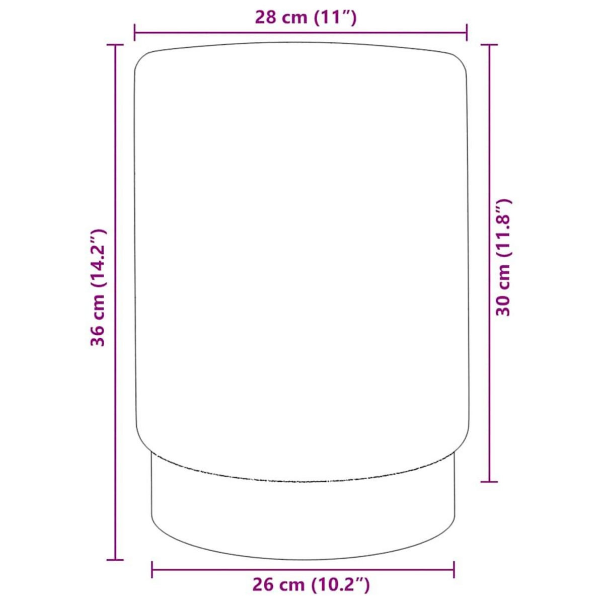 VIDAXL Tabouret Gris clair et dore Velours