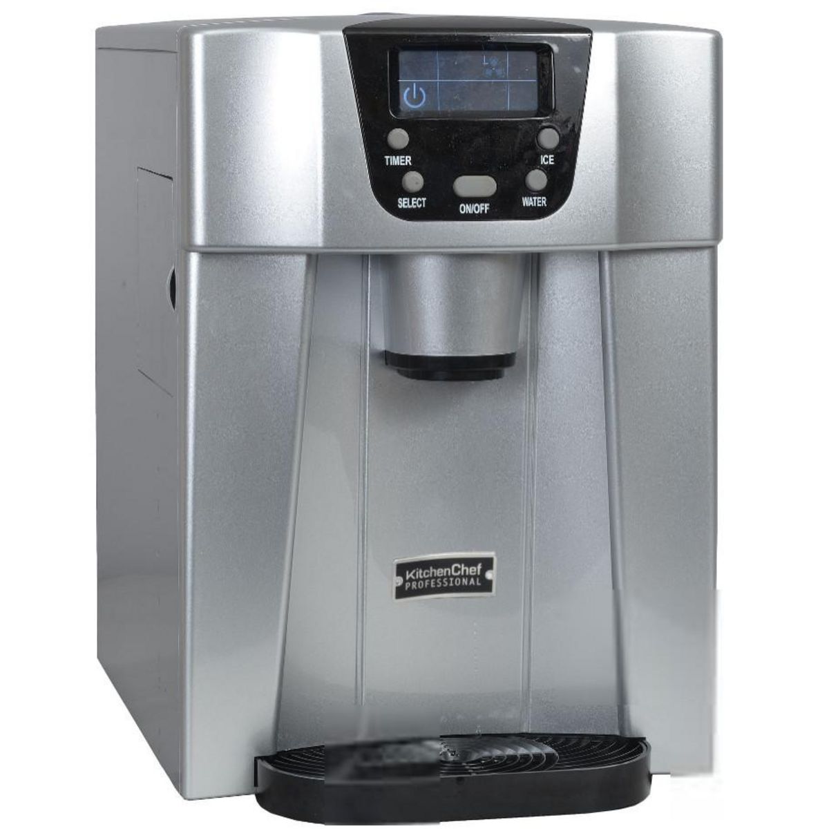 Kitchen chef Machine à glaçons 140w 12kg/24h et distributeur d'eau silver - hzb12eau