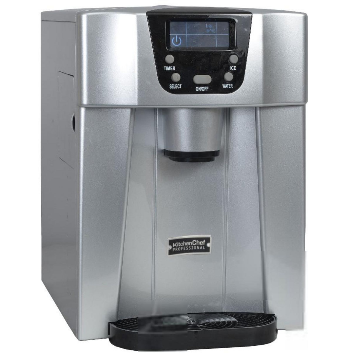 Kitchen chef Machine à glaçons 140w 12kg/24h et distributeur d'eau silver - hzb12eau