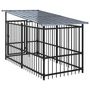 Voir la diapositive 5 : VIDAXL Chenil d'exterieur avec toit pour chiens Acier 11,26 m²