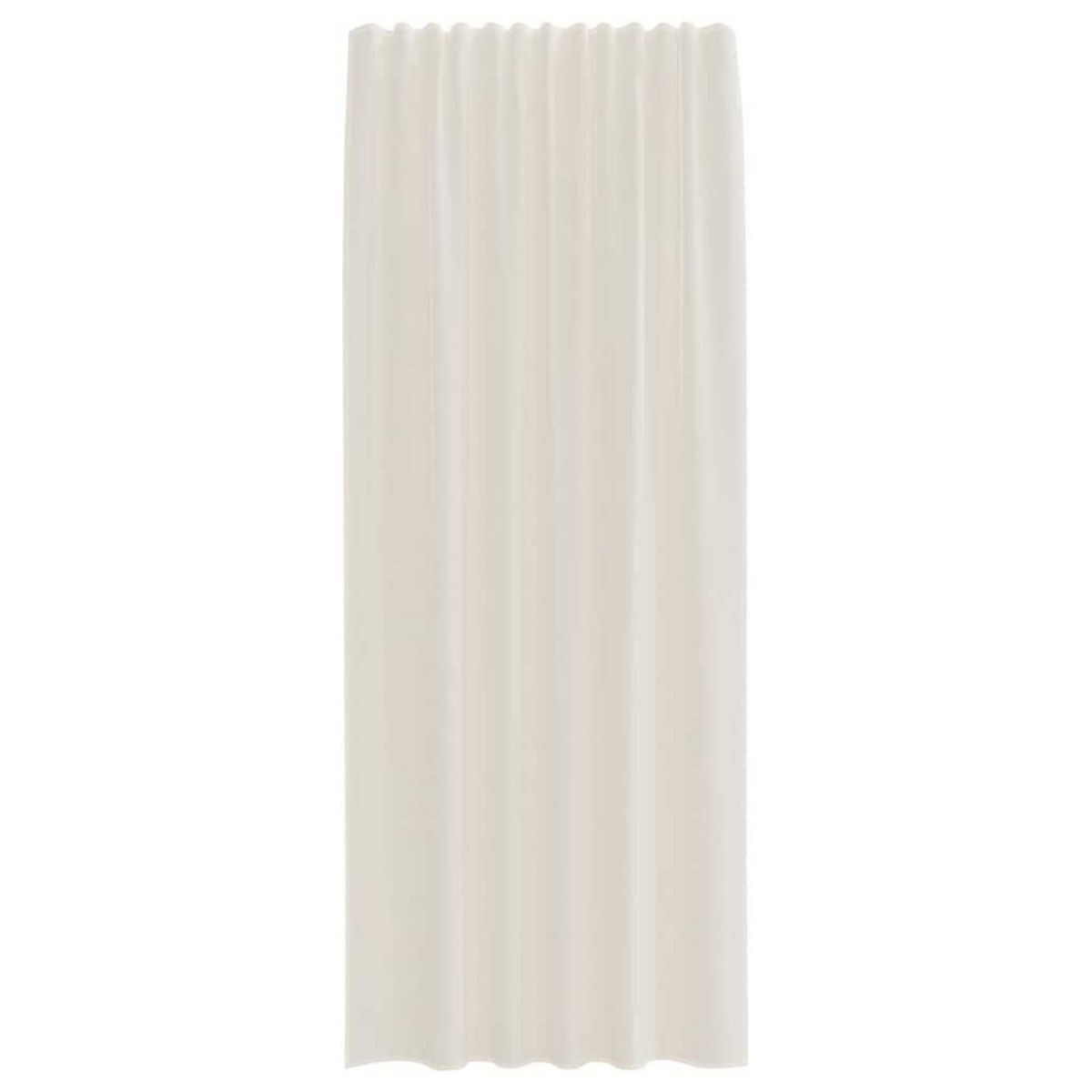 VIDAXL Rideaux en voile avec passants 2 pcs creme