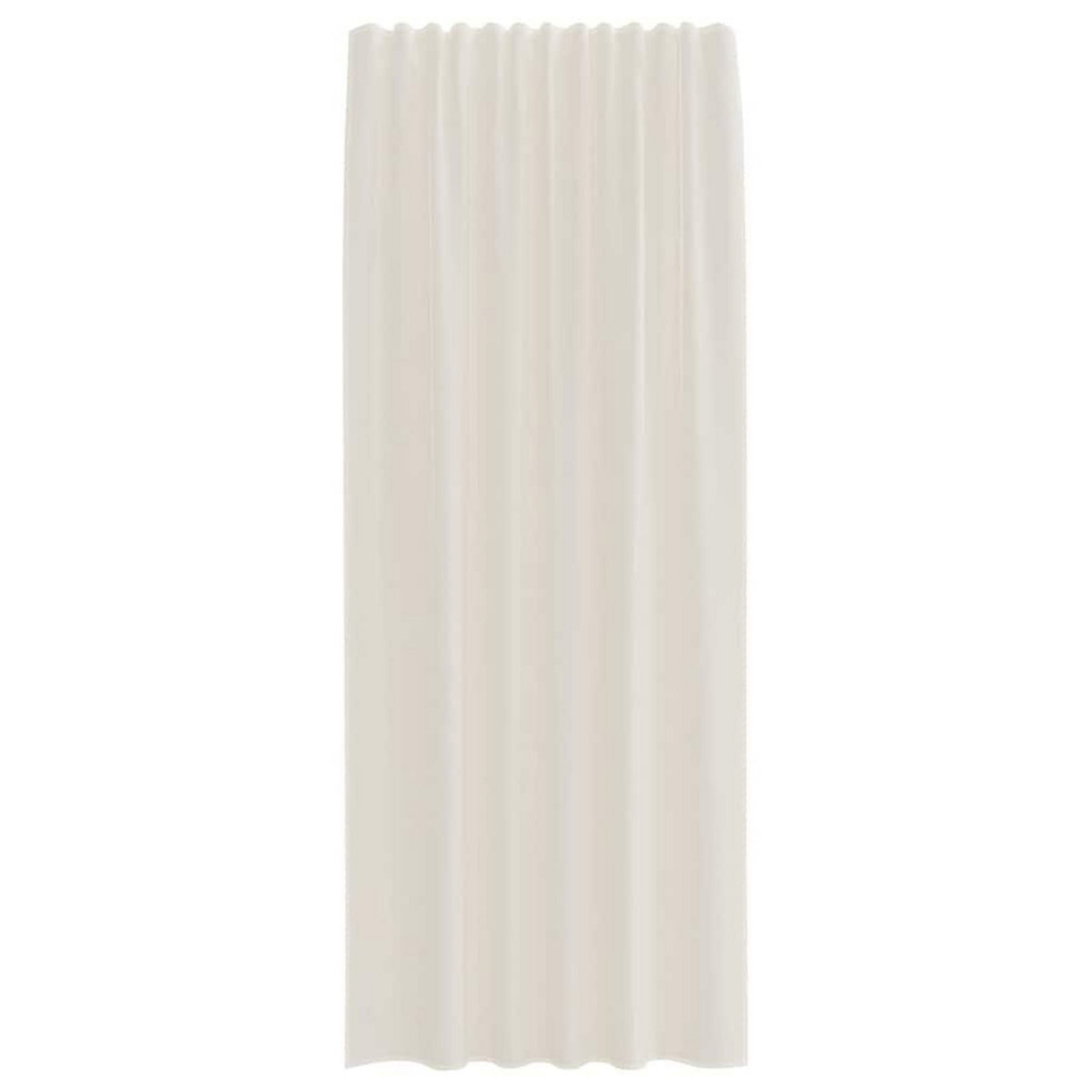 VIDAXL Rideaux en voile avec passants 2 pcs creme