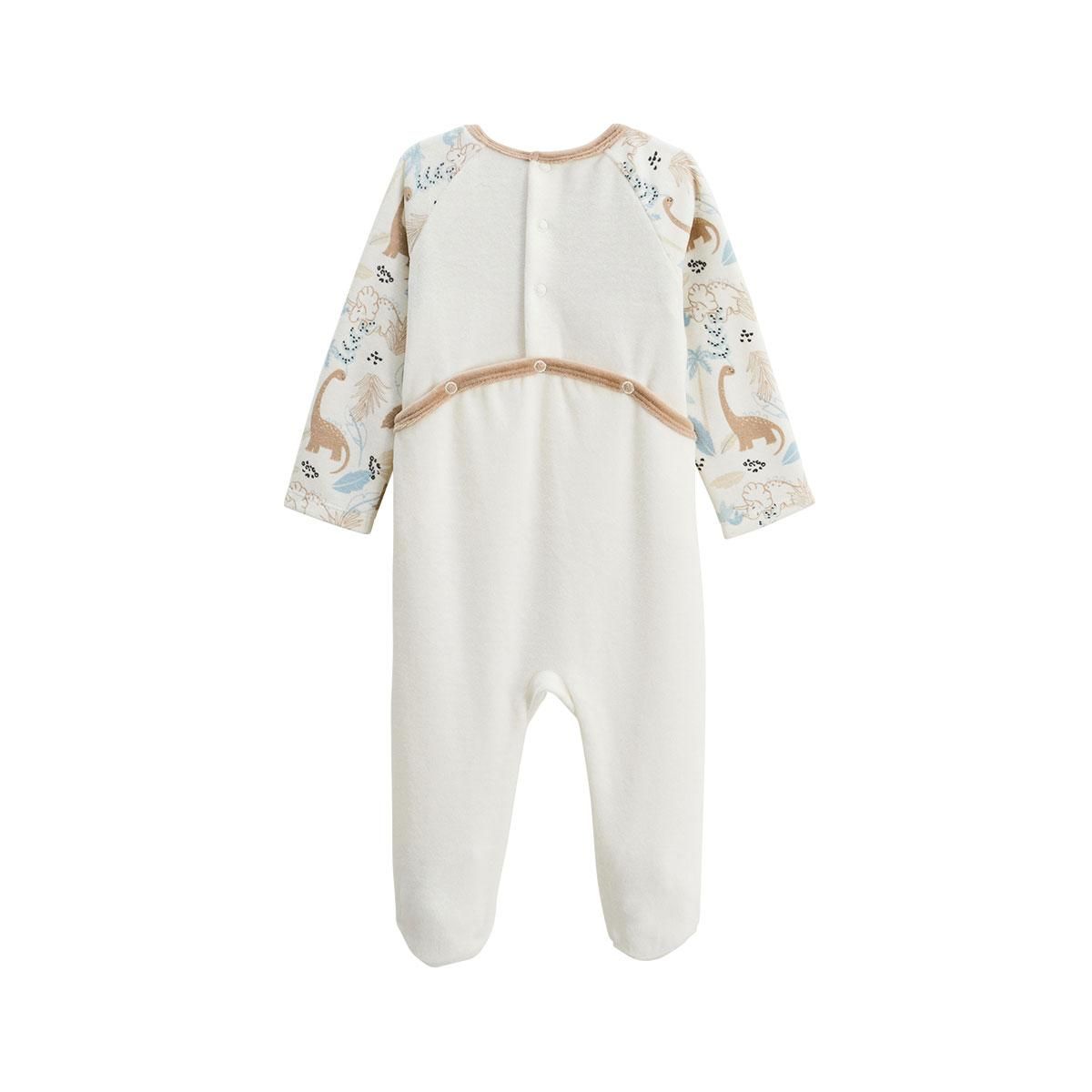 Petit Béguin Pyjama bébé en velours Nino