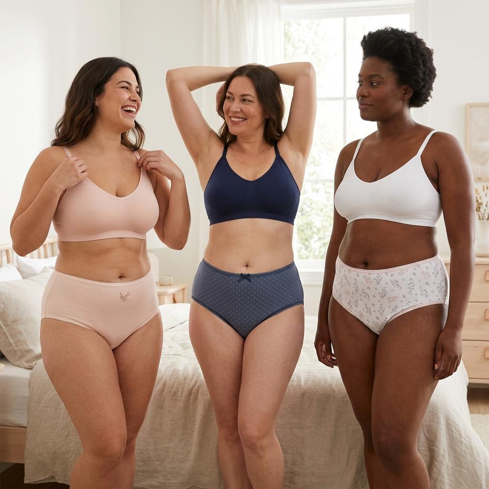Voir la diapositive 2 : OZABI OZABI Pack de Culottes Femme Taille Haute Coton – Lot de 6