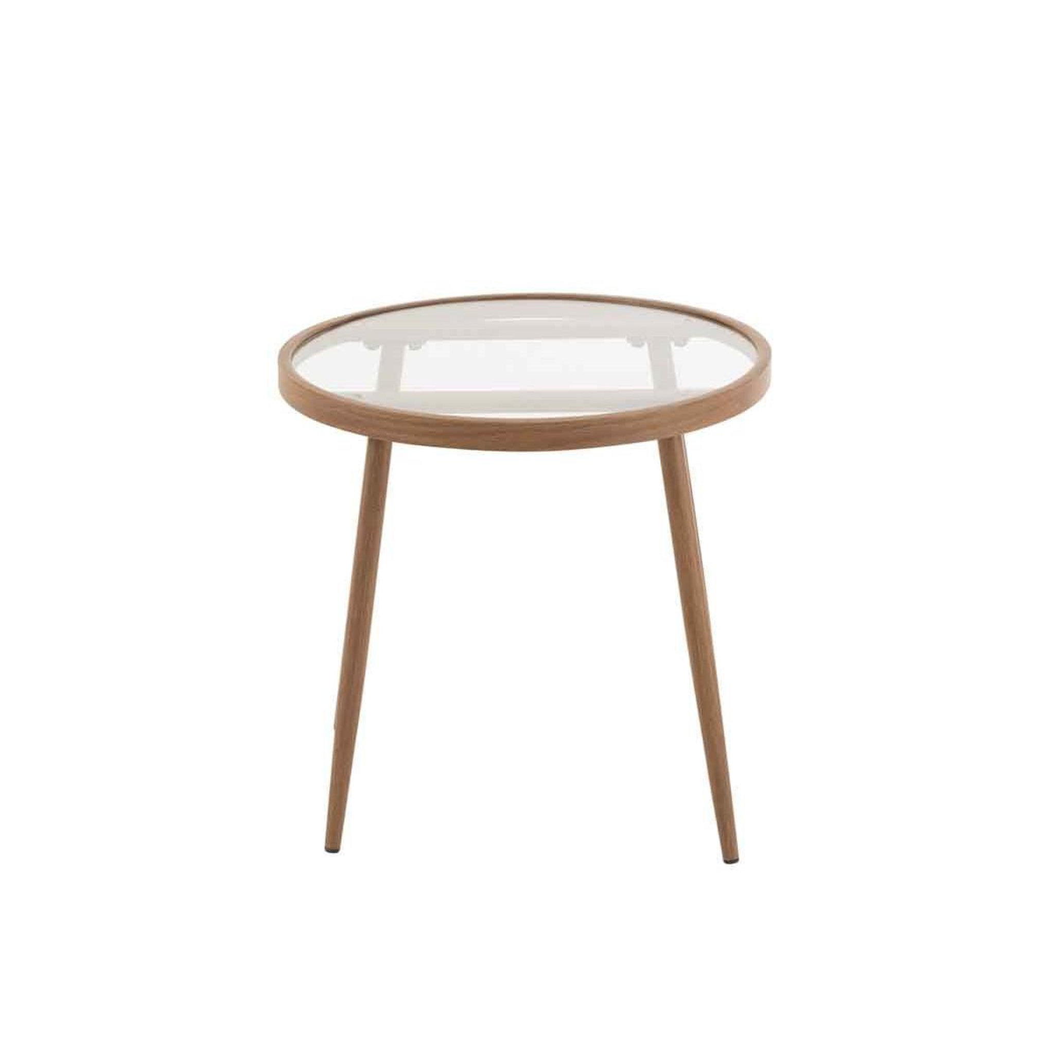 Voir la diapositive 3 : J-LINE Table Gigogne Design  Fuolas  50cm Marron