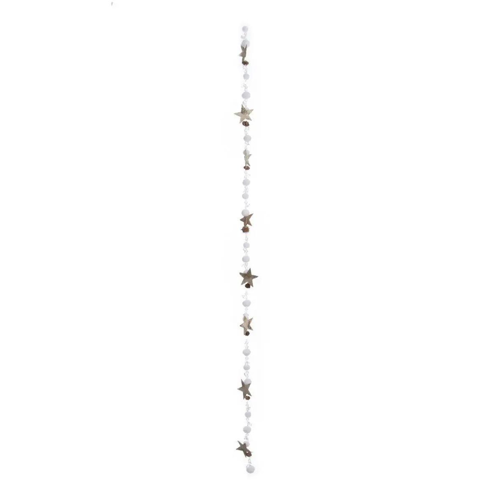ATMOSPHERA Guirlande de noël bois  marron glacé  140cm naturel