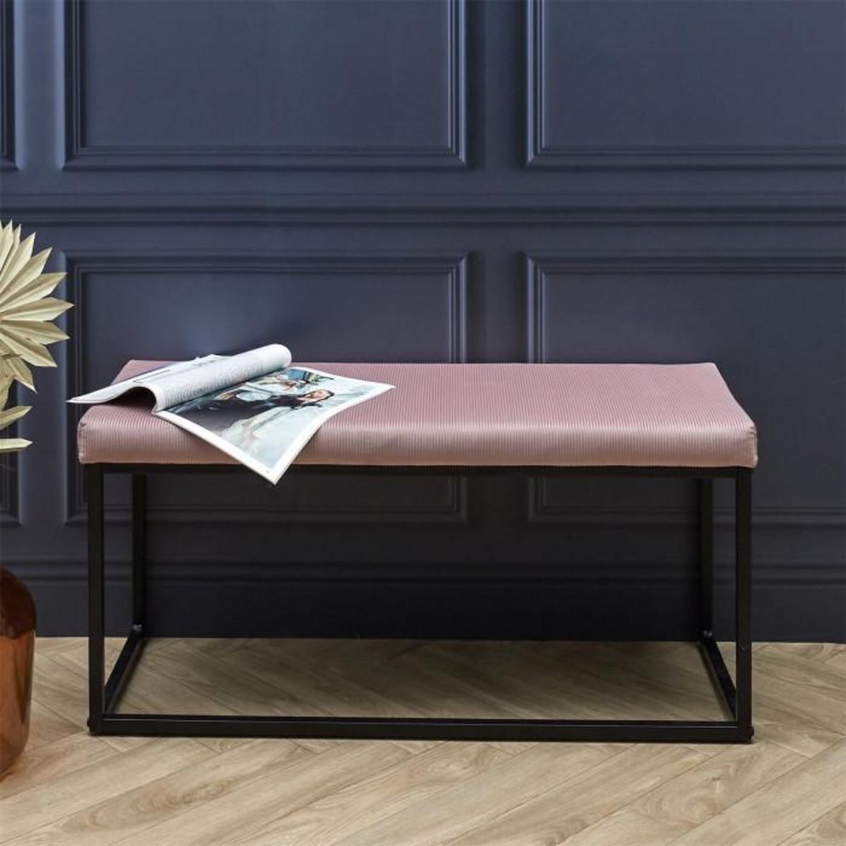Paris Prix Banc Design  Giulia  100cm Rose