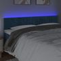 Voir la diapositive 3 : VIDAXL Tete de lit a LED Bleu fonce 200x5x78/88 cm Velours