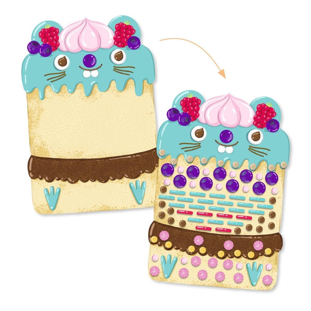 Djeco Cakes et bombecs activites de collage