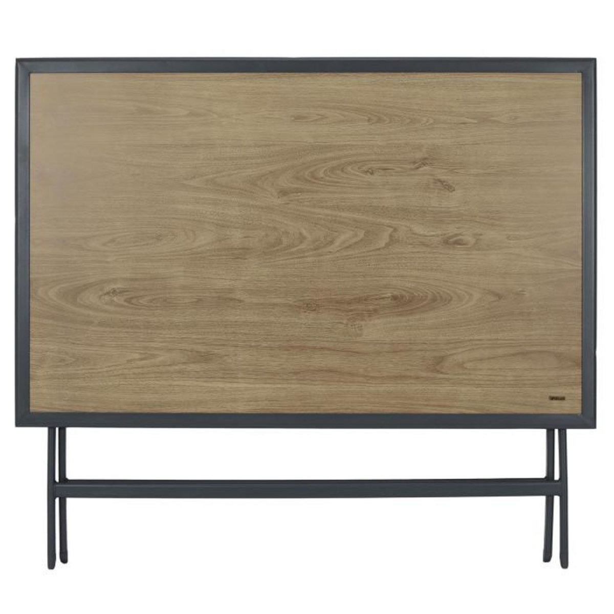 Paris Prix Table de Jardin Pliable  Barcelone  110cm Gris & Naturel