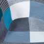 Voir la diapositive 6 : ID MARKET Lot de 2 chaises de salle à manger scandinaves, fauteuils de table SARA motifs patchworks bleus