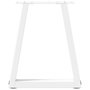 Voir la diapositive 5 : VIDAXL Pieds de table a manger forme de V 2 pcs blanc 38x(42-43,3) cm