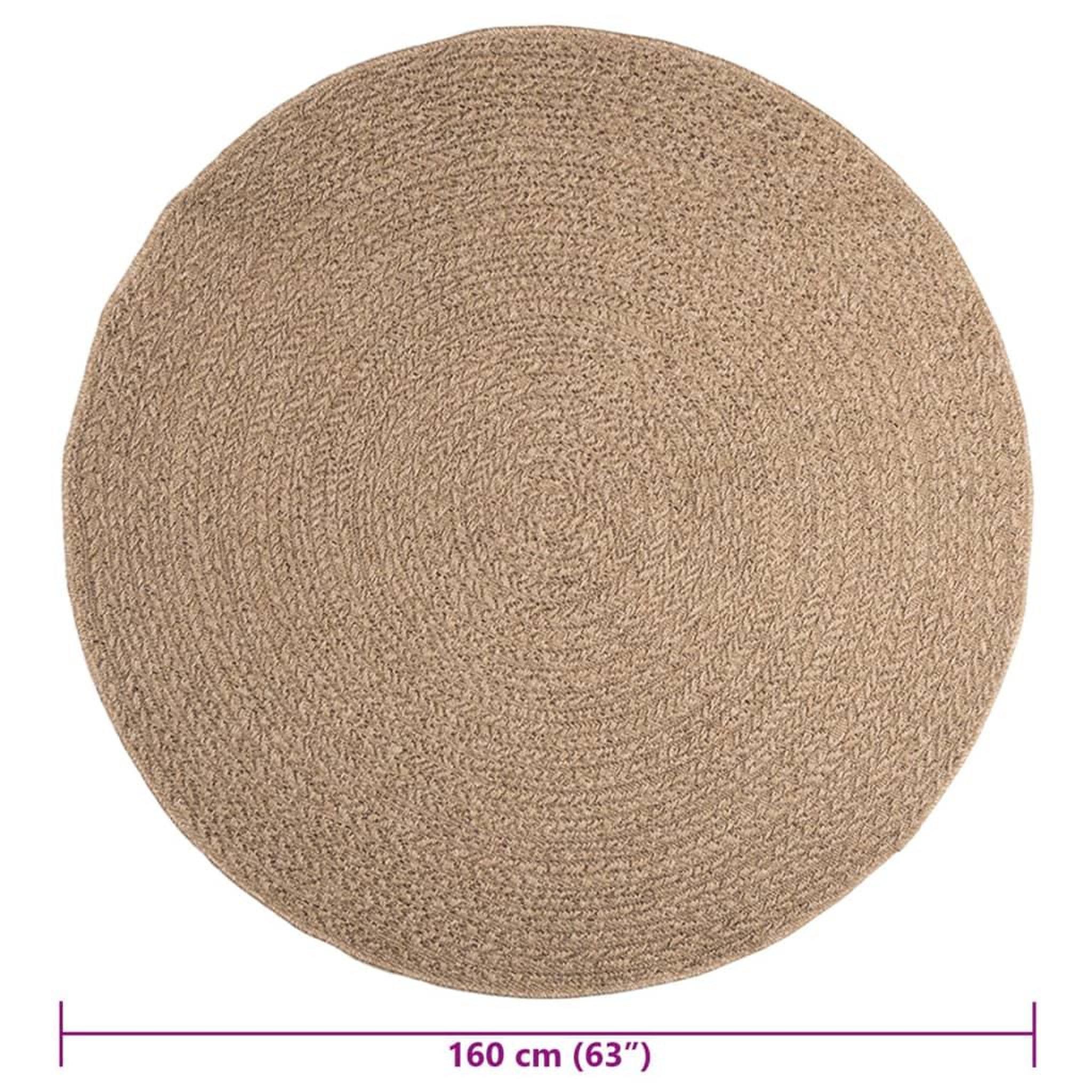 Voir la diapositive 6 : VIDAXL Tapis 160 cm aspect jute interieur et exterieur