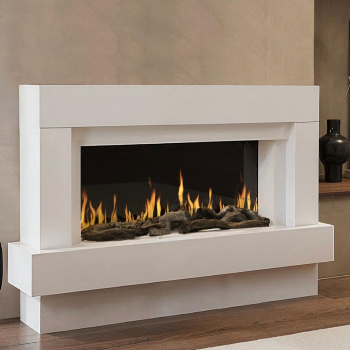 Chemin'arte Cheminée électrique 2000w blanche - 264