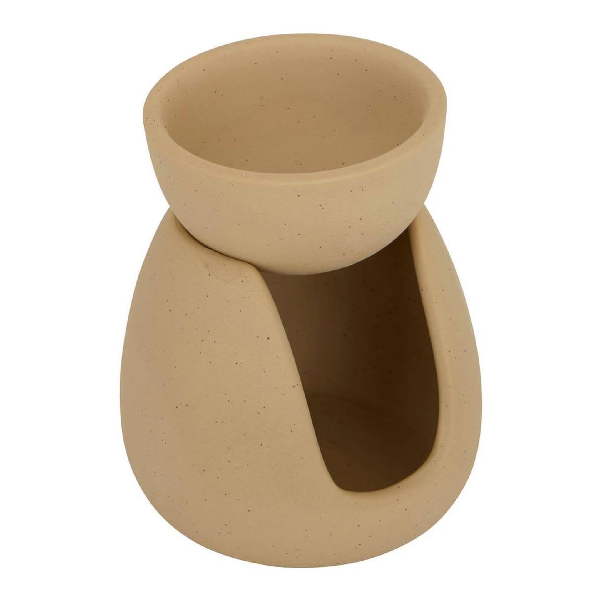 ATMOSPHERA Brûle-parfum en céramique  wonj  11cm beige