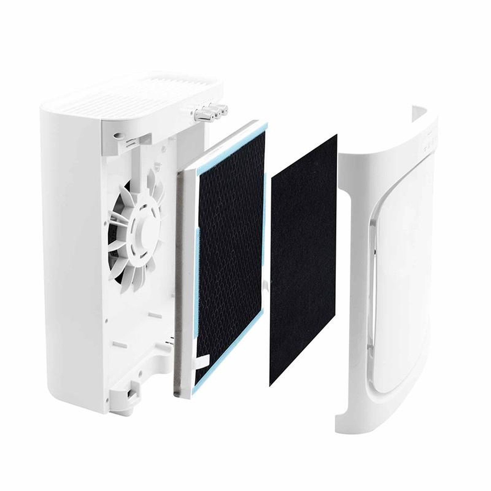 Voir la diapositive 4 : YOGHI Yoghi - Purificateur D'air 40m2 - 55w - Filtre Hepa - Lampe Uv-c - Fonction Arrêt Automatique - 3 Vitesses - Contrôle Tactile