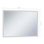 Voir la diapositive 6 : VIDAXL Miroir mural a LED de salle de bain et capteur tactile 100x60cm