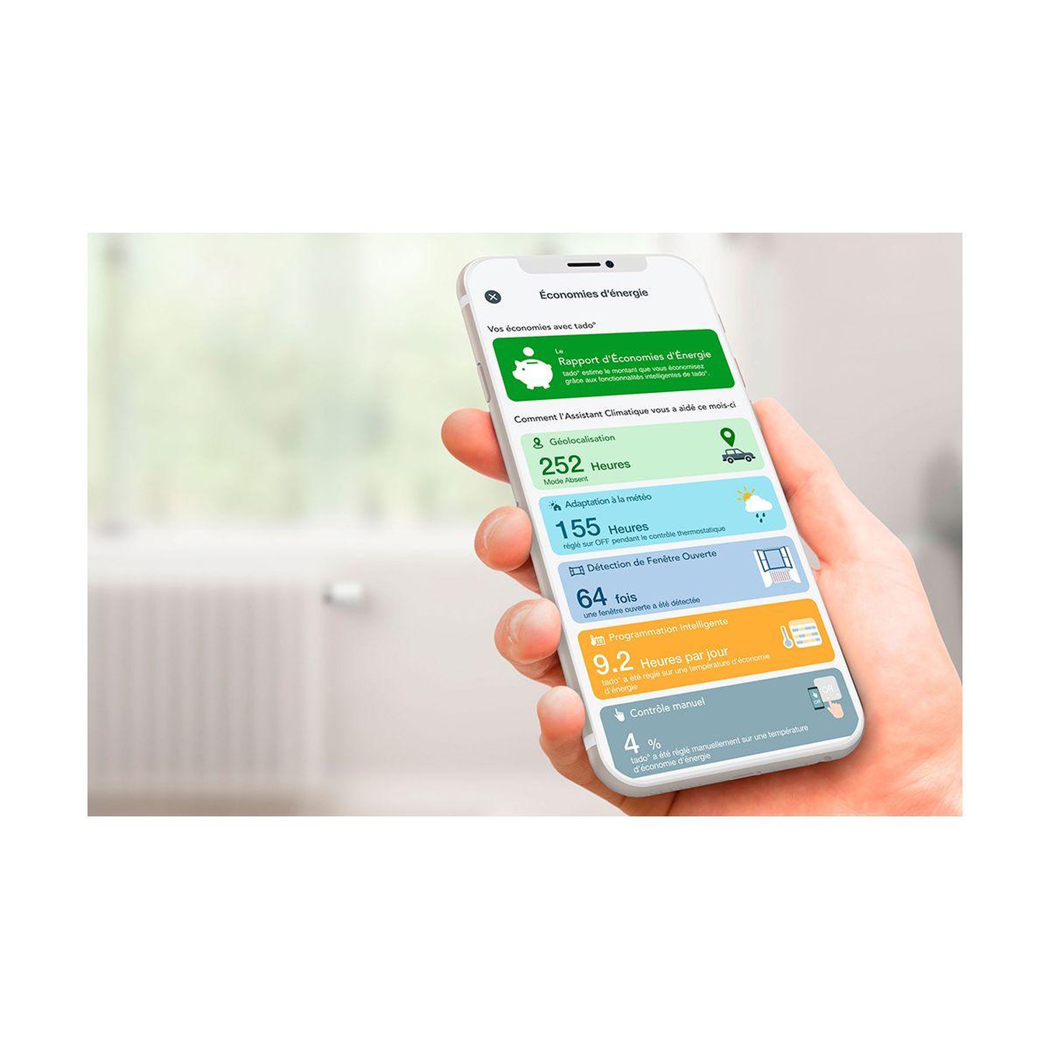 Voir la diapositive 4 : Tado Thermostat connecté intelligent pour climatisation v3+