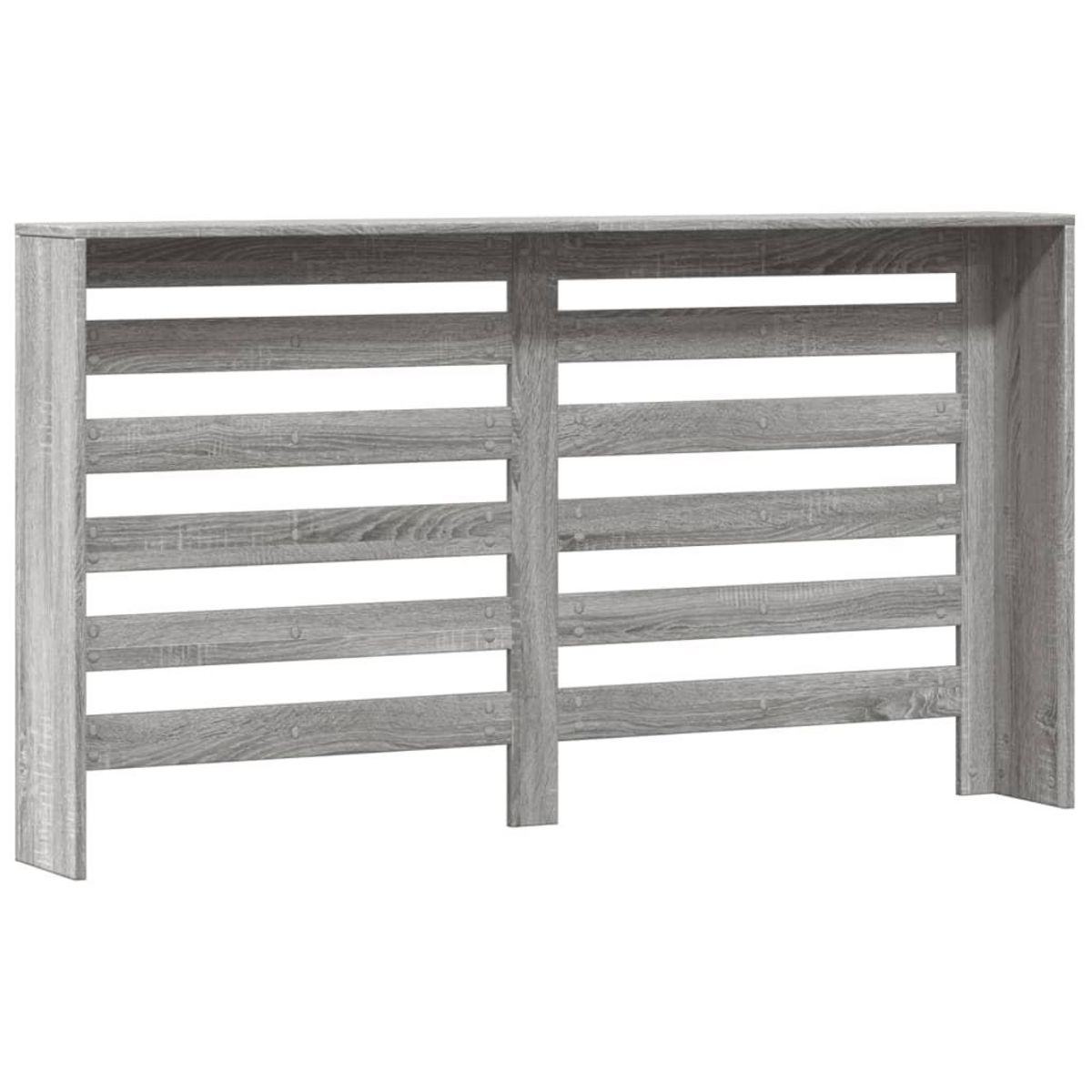 VIDAXL Cache-radiateur sonoma gris 149x20x82 cm bois d'ingenierie