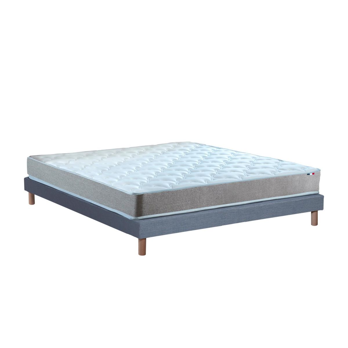 IDLITERIE Ensemble matelas mousse réversible STRATUS et sommier - confort français