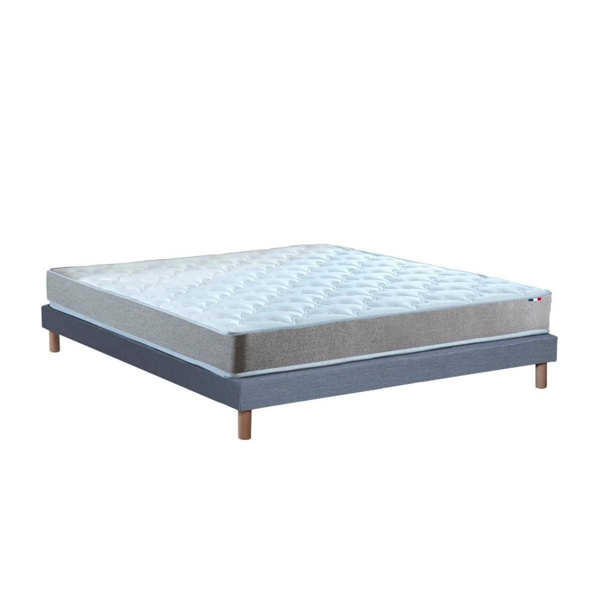 IDLITERIE Ensemble matelas mousse réversible STRATUS et sommier - confort français