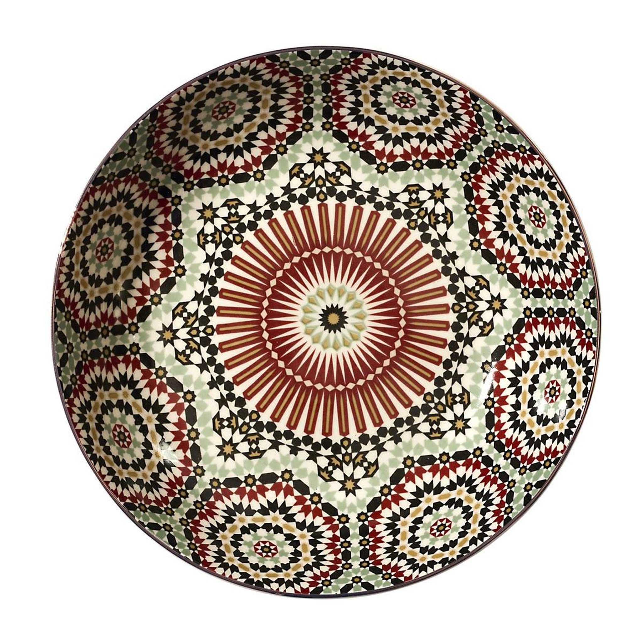 The Home Deco Factory Lot de 6 assiettes creuses  zahra  20cm multicolore