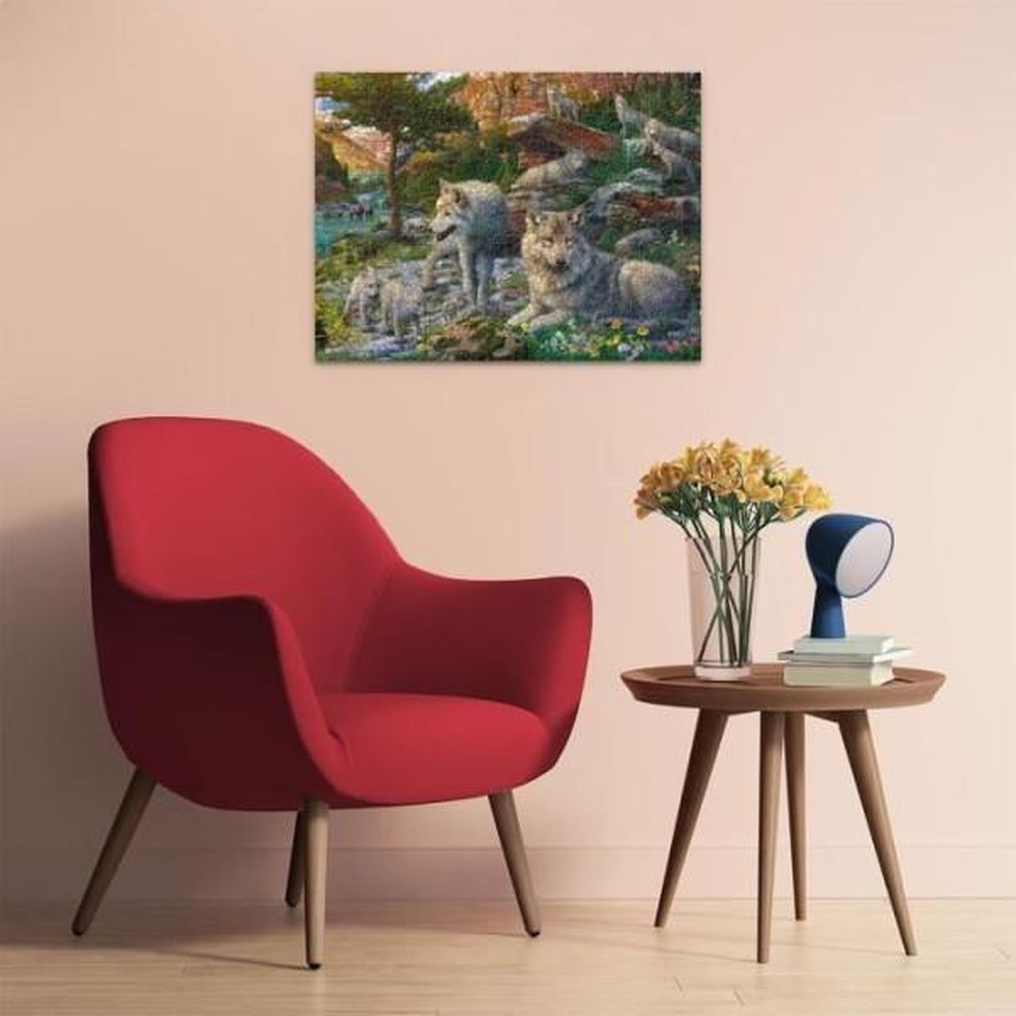 Voir la diapositive 4 : RAVENSBURGER Puzzle 1500 pieces loups au printemps, adultes & enfants des 14 ans, puzzle de qualité supérieure 80x60cm, 12000719, ravensbur