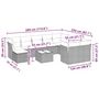 Voir la diapositive 4 : VIDAXL Salon de jardin 11 pcs avec coussins gris clair resine tressee