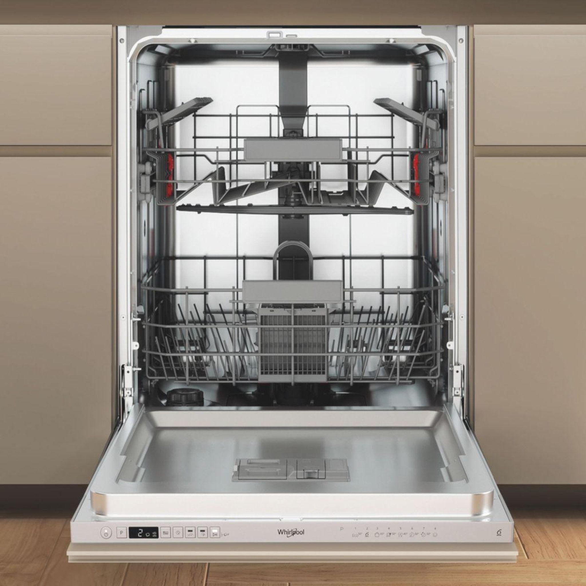 Voir la diapositive 2 : Whirlpool Lave vaisselle encastrable W3ID734OS 6ème Sens