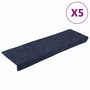Voir la diapositive 2 : VIDAXL Tapis d'escalier 5 pcs Tissu aiguillete 65x21x4 cm Anthracite