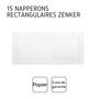 Voir la diapositive 4 : ZENKER Lot de 15 napperons papier rectangulaires pour cakes Zenker