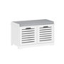 Voir la diapositive 1 : SOBUY SoBuy - Banc de rangement à chaussures avec deux portes - Moderne - FSR23-II