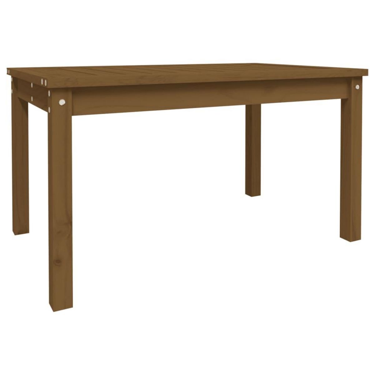 VIDAXL Table de jardin marron miel 82,5x50,5x45 cm bois massif de pin