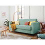 Voir la diapositive 1 : LISA DESIGN Owen - canapé 3 places convertible express couchage quotidien 140 cm matelas 12 cm en velours côtelé