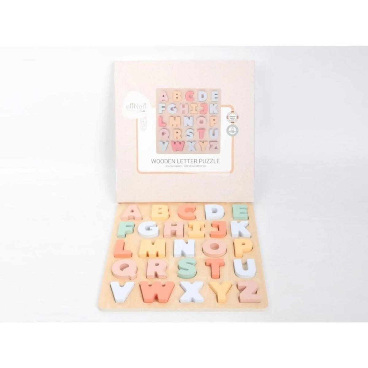 ELINELI Alphabet à encastrer jouet bois