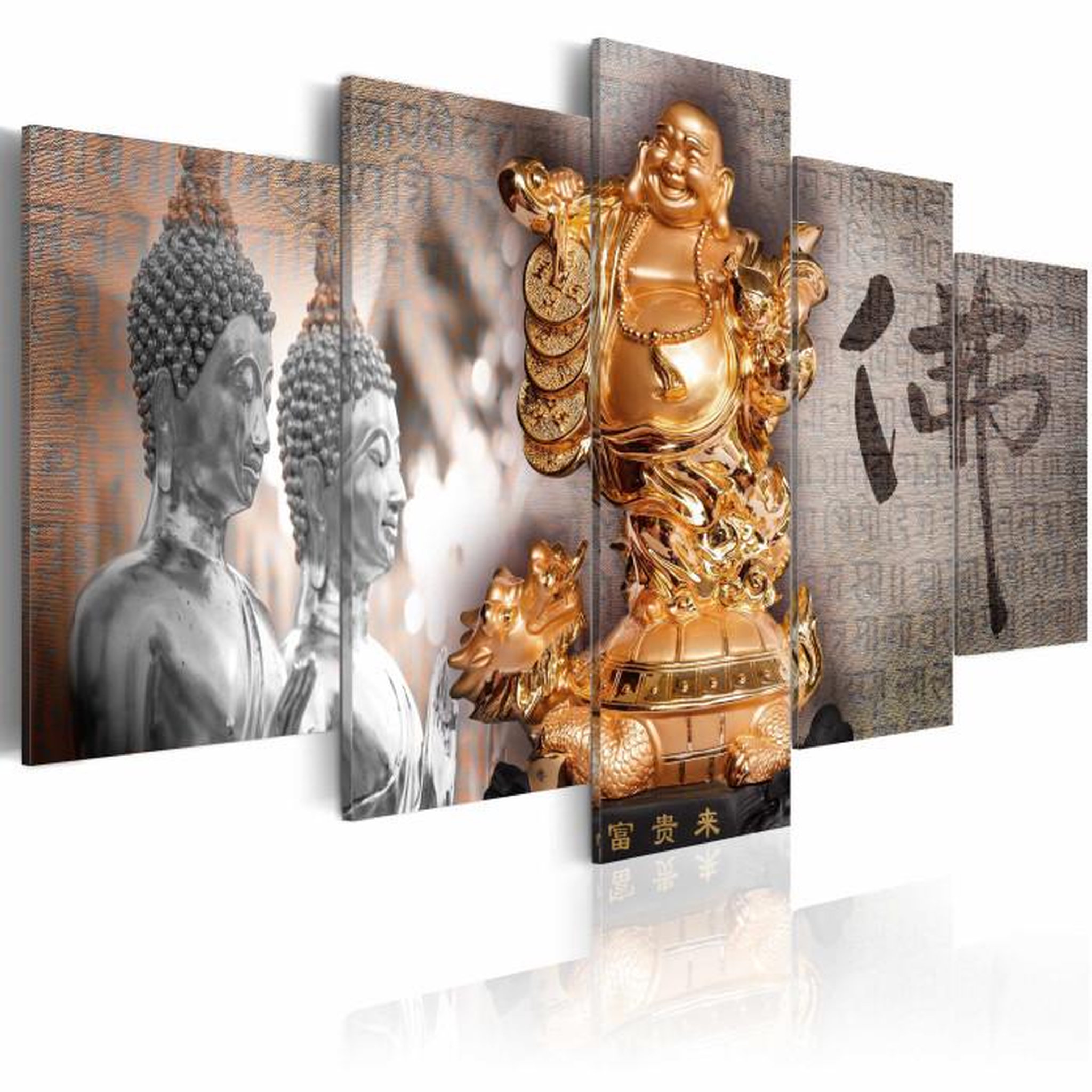 Paris Prix Tableau Imprimé  Smile To Buddha!. Coloris disponibles : Multicolore