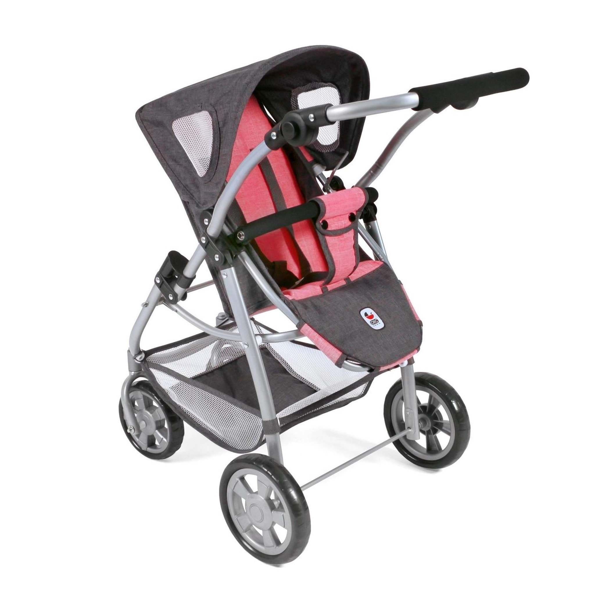 Voir la diapositive 4 : BAYER CHIC 2000 Poussette pour poupées, 3 en 1 EMOTION - anthracite-rose