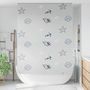 Voir la diapositive 2 : VIDAXL Store enrouleur de douche 150x240 cm largeur du tissu 146 cm