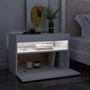 Voir la diapositive 4 : VIDAXL Tables de chevet avec lumieres LED 2 pcs blanc 60x35x40 cm