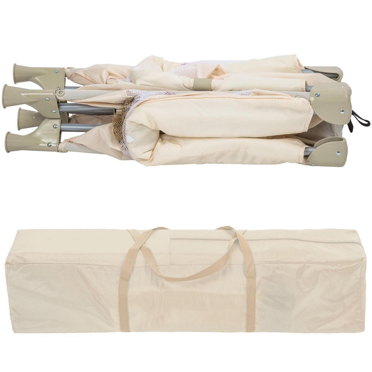 tectake Parc Bébé, Lit de voyage Pliant Tommy Junior 105x105x78cm