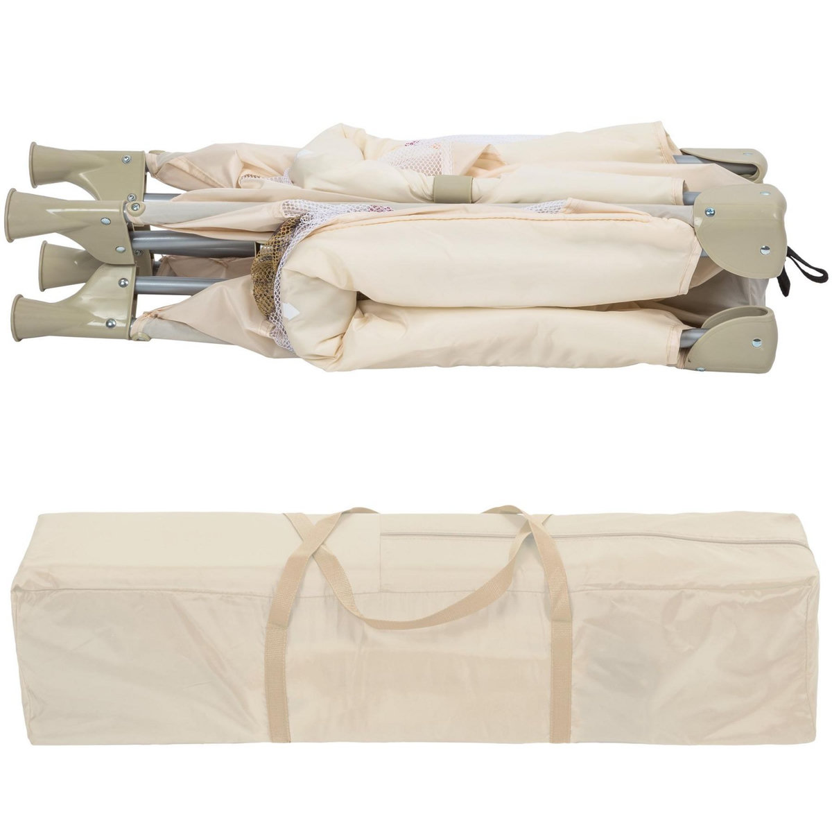 tectake Parc Bébé, Lit de voyage Pliant Tommy Junior 105x105x78cm