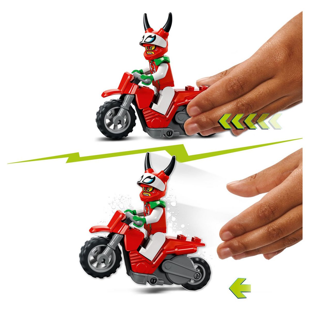 LEGO City 60332 La moto de cascade du scorpion téméraire, Jouet de Cascadeur Stuntz