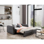 Voir la diapositive 2 : BEST MOBILIER Michelle - canapé droit 3 places convertible avec coffre en velours