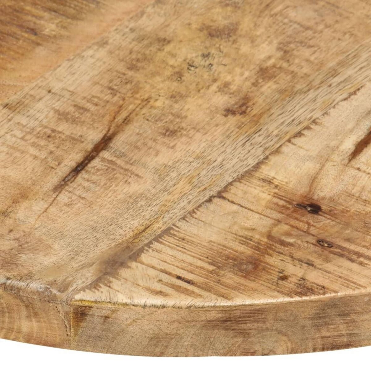 VIDAXL Dessus de table Bois de manguier solide Rond 25-27 mm 50 cm