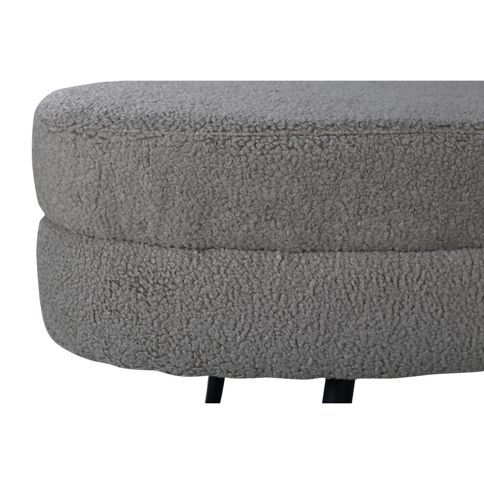 Voir la diapositive 5 : Paris Prix Pouf design bouclette  otto  100cm grège